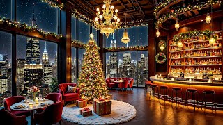 Christmas Jazz 2026 🎄 Smooth Saxophone Jazz Instrumental in Christmas Bar Ambience for Happy Mood
