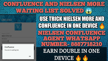 Nielsen More Waiting List Problem Solve || Confluence App Waiting List Problem Solve || 100% Solve
