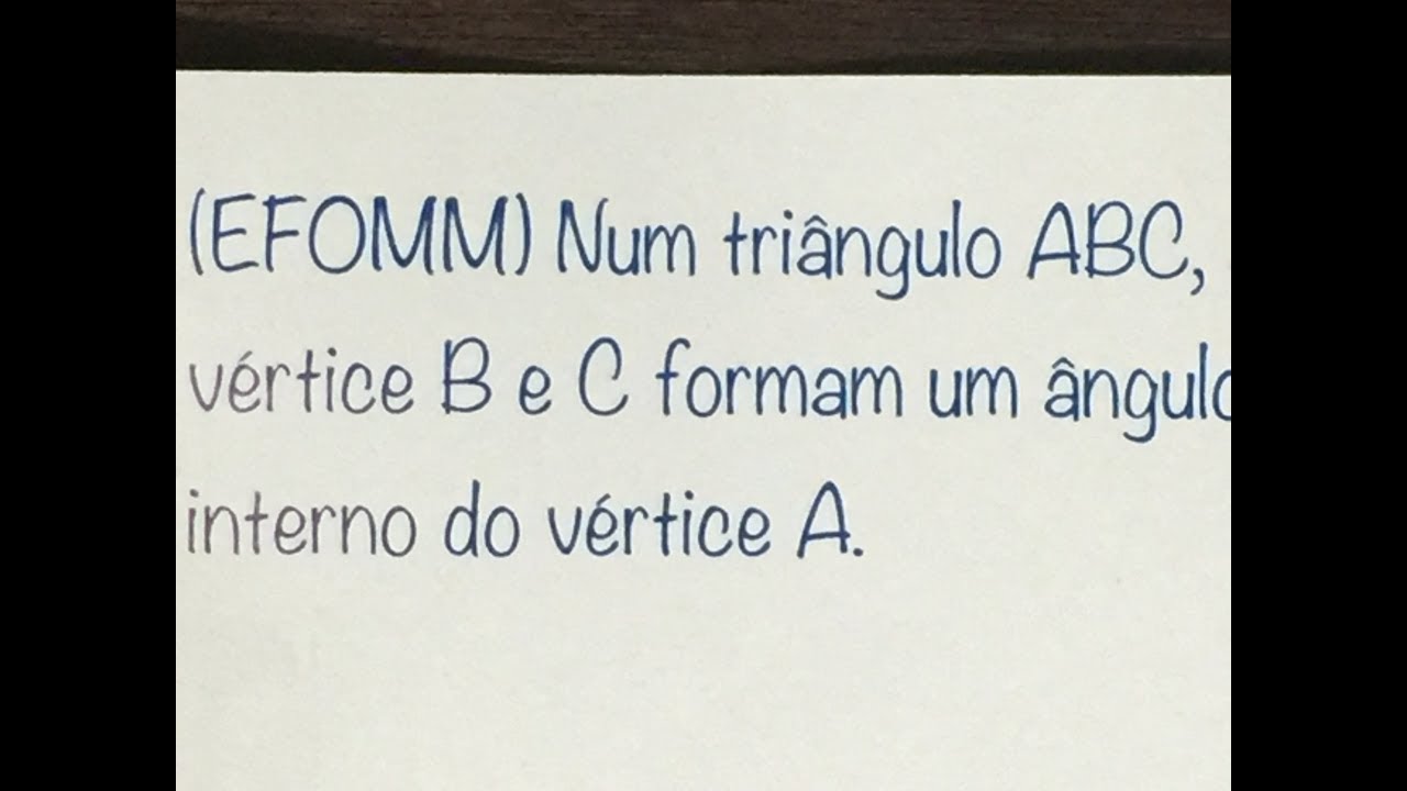 1000QMat | EXTRA - EFOMM - Revisão Geometria Plana - Bissetriz do ângulo externo impossible dream lyrics