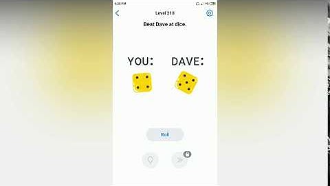 Easy Game - Beat Dave at dice - Level 218 solution