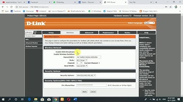 HOW TO DISABLE WIFI SSID BROADCAST IN D-LINK DIR 615 ROUTER