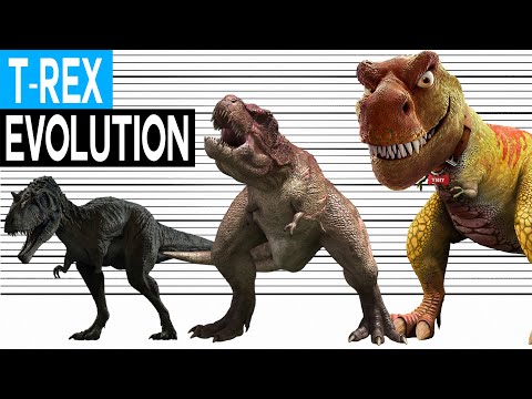 T-Rex Size Comparison | T-Rex Evolution (1918 - 2022) - YouTube