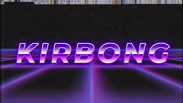 kirbong 80s retrowave intro (davinci resolve + gimp)