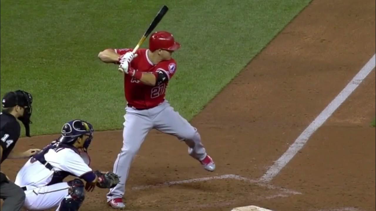 Mike Trout Hitting Mechanics Slow Motion Baseball Swing Instruction