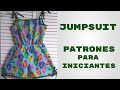 #138 Como hacer los patrones de un mono, enterizo corto o jumpsuit.