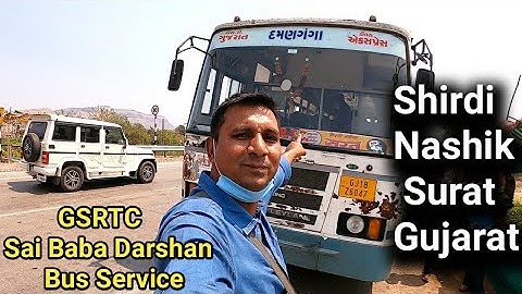 GSRTC Deluxe Express Bus Full Journey | Shirdi Nashik To Surat | Saputara Ghat Veiws & Information