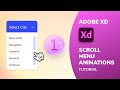 Scroll Menu Animations in Adobe Xd | Scroll Groups | Design Weekly