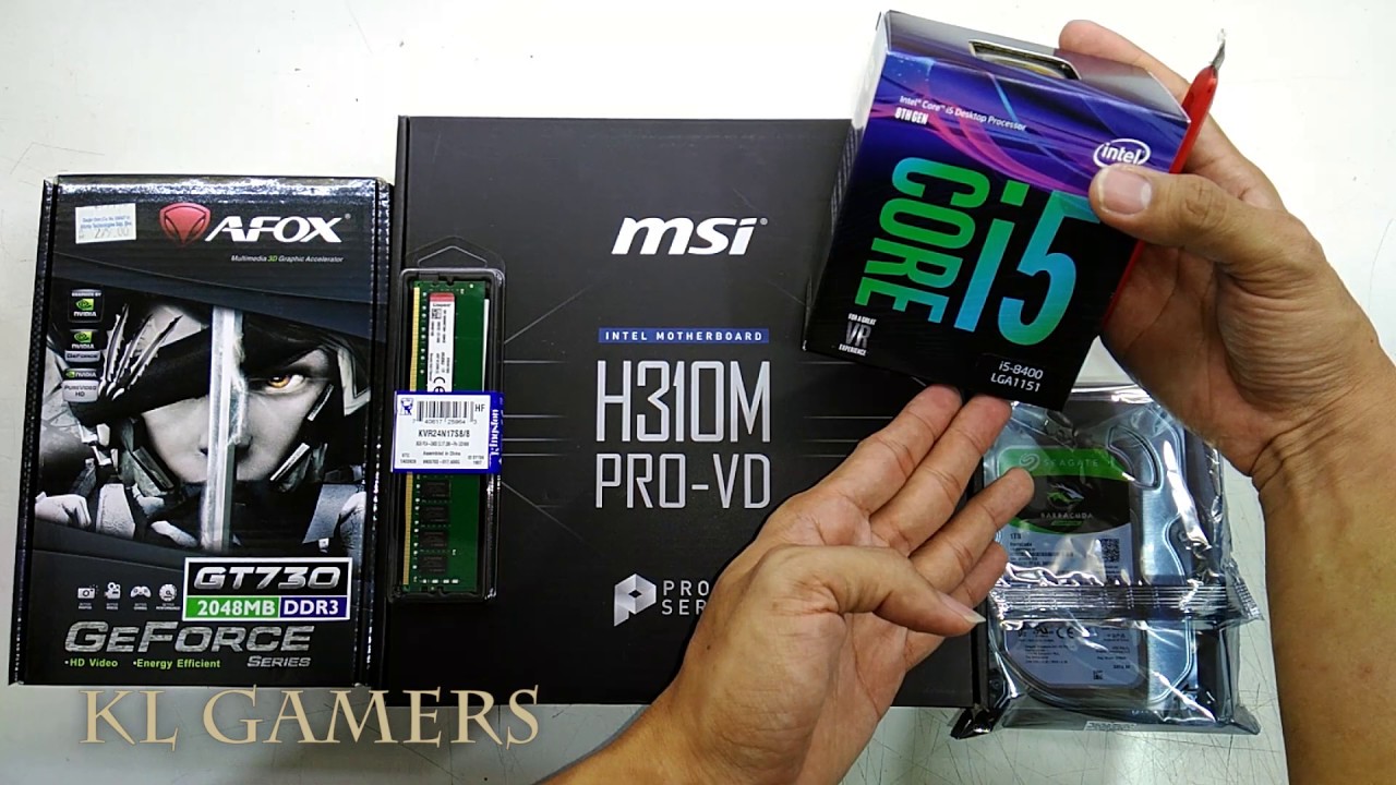 intel Core i5 8400 8GB RAM msi H310M PRO-VD AFOX GT730 Multimedia