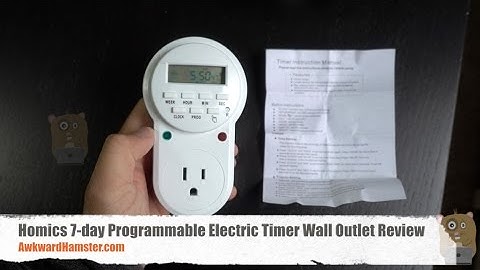 Homics 7 day Programmable Electric Timer Wall Outlet Review