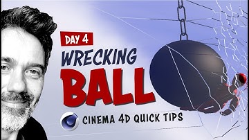 Cinema 4D Quick Tips | Wrecking Ball using Rigid Body Dynamics & Voronoi Fracture [Day 4]