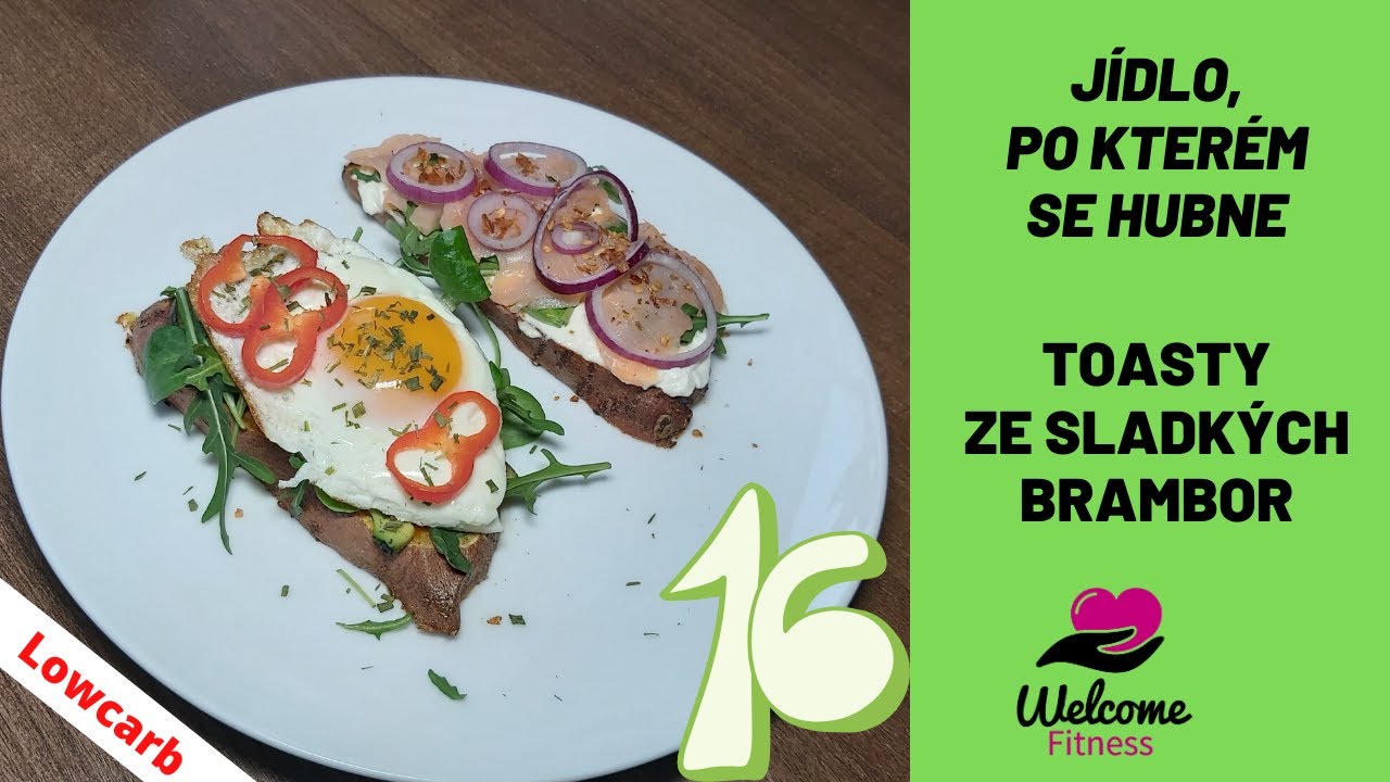 Jídla, po kterých se hubne. Lowcarb/KETO. Toasty ze sladkých brambor. Náhrada chleba a pečiva.