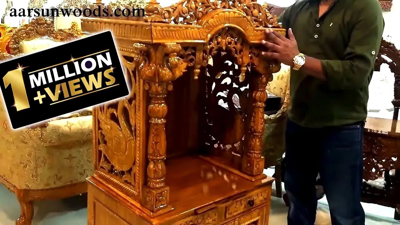 YT103 Latest Design Home Mandir | Puja Cabinet | Wood Altar ...