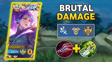 HANABI BRUTAL DAMAGE! (please try) THIS IS BUILD FOR HANABI BROKEN DAMAGE!! | MLBB