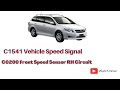 C1541 vehicle speed signal c0200 front speed rh circuittoyota passo emps