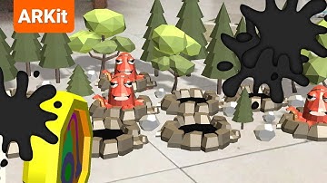 Whack A Mole! AR with combos and power-ups (iOS/ARKit)