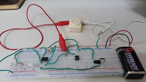 Using IR led, photo diode and 555 timer to construct a tripped alarm