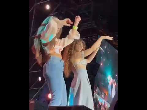 ميريام فارس ترقص مع معجبه من حفله الاردن