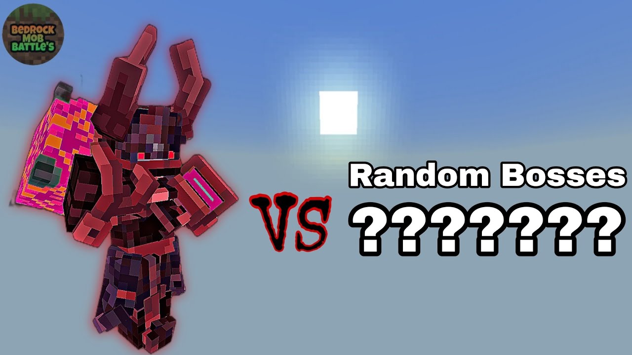 Naraka Overlord Erebus vs Random Bosses | Minecraft Bedrock | Mob Battle 