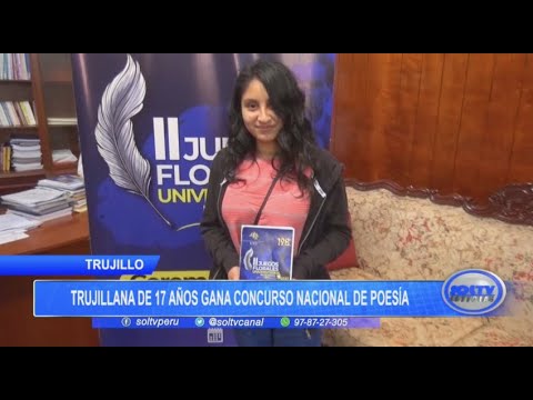 Trujillana de 17 años gana concurso nacional de poesía