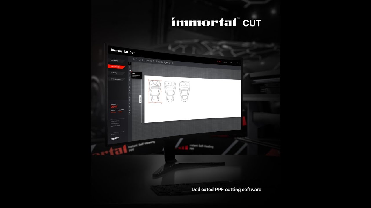 CarPro IMMORTAL PPF Lackschutzfolie mit Cutting Software 