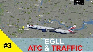 #3 [REAL ATC] Busy Heathrow Approach | Live ATC &amp; Flightradar24