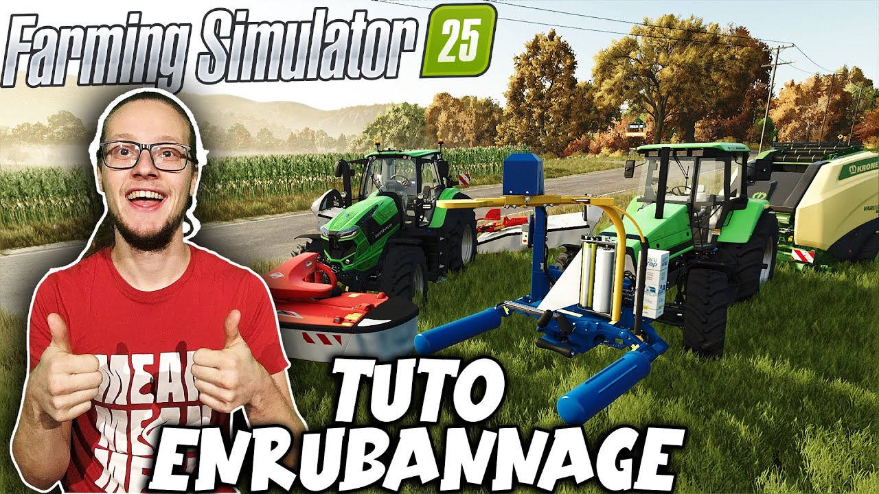 [TUTO] Faire du FOIN et de l'ENRUBANNAGE | FARMING SIMULATOR 25