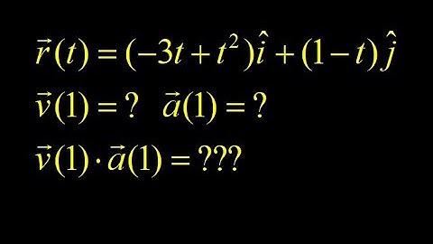 2D velocity and acceleration vector from position vector + dot product of acceleration and velocity.