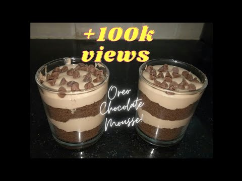 how-to-use-leftover-whipping-cream-|-oreo-chocolate-mousse-|-no-bake-recipe