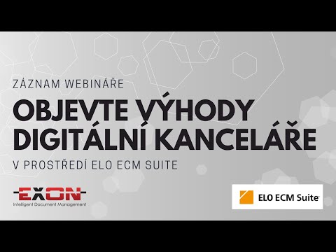 Co je to DMS/ECM? Webinář EXON: Objevte výhody digitální kanceláře - systémů DMS/ECM