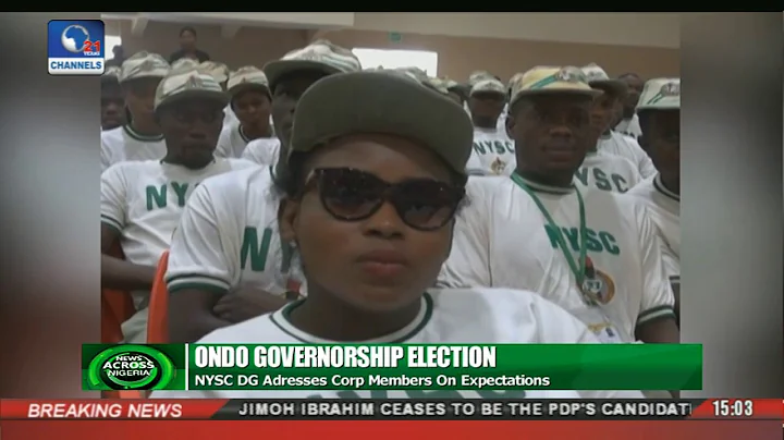 Ondo Governorship Election: NYSC DG Addresses Corp Members On Expectations