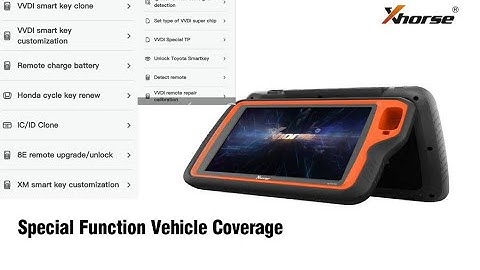 Xhorse VVDI Key Tool Plus: [ Special Function ] Vehicle List  vvdishop