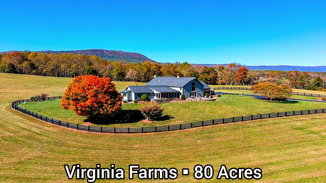 Virginia Farms For Sale | 80 Acres | Timber Frame Home | Virginia Land ...