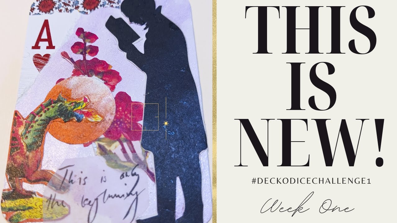 How about something New? It's the Deck o' Dice Challenge - Let's use our cards and sticker books!