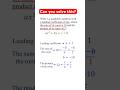 Forming a quadratic equation from sum and product of roots #algebra