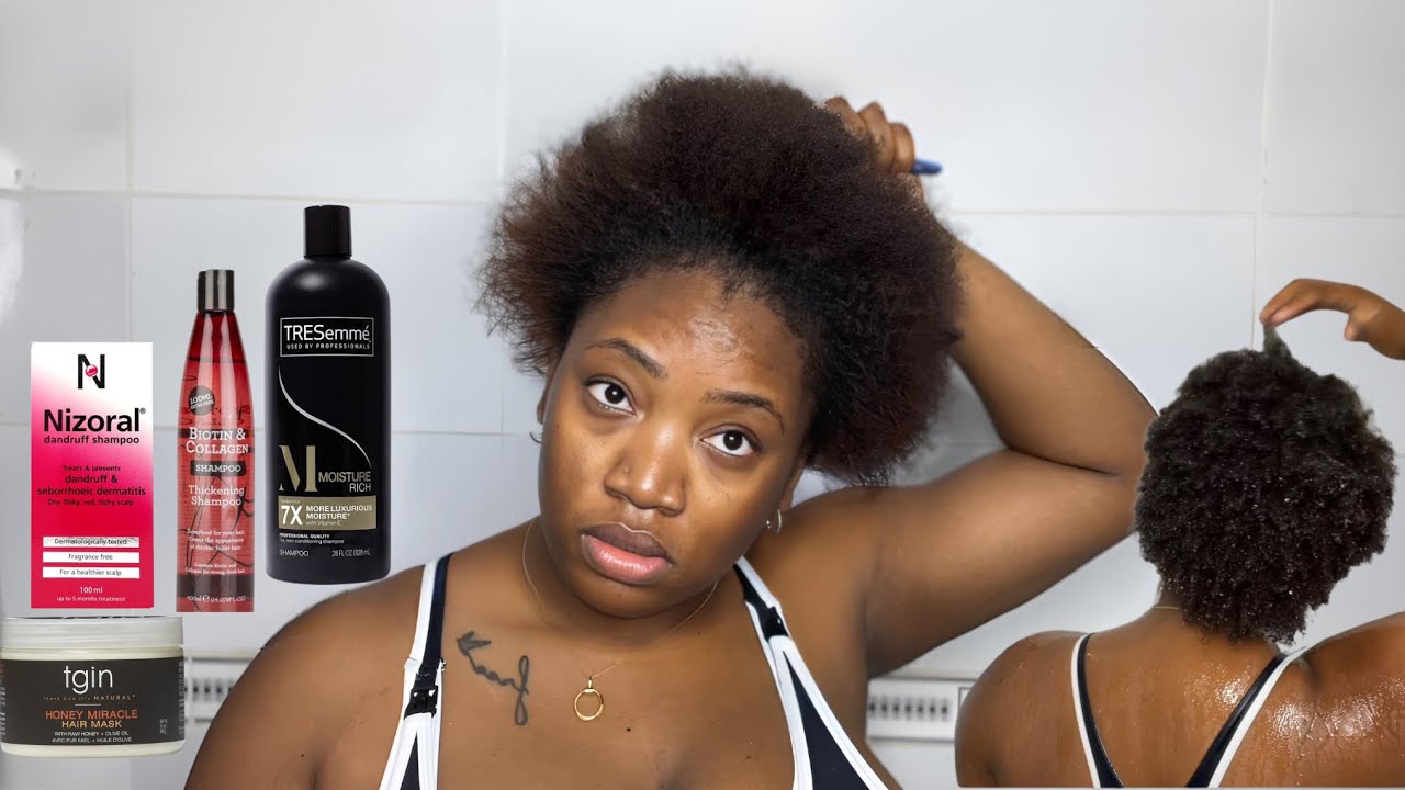 Updated Maximum Hydrated Wash Routine on Short 4C Hair | Say Bye to Dry scalp | Low-density 4c hair