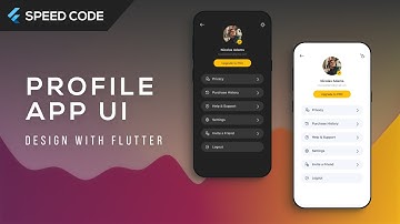 User Profile Screen Design - Flutter UI - Speed Code