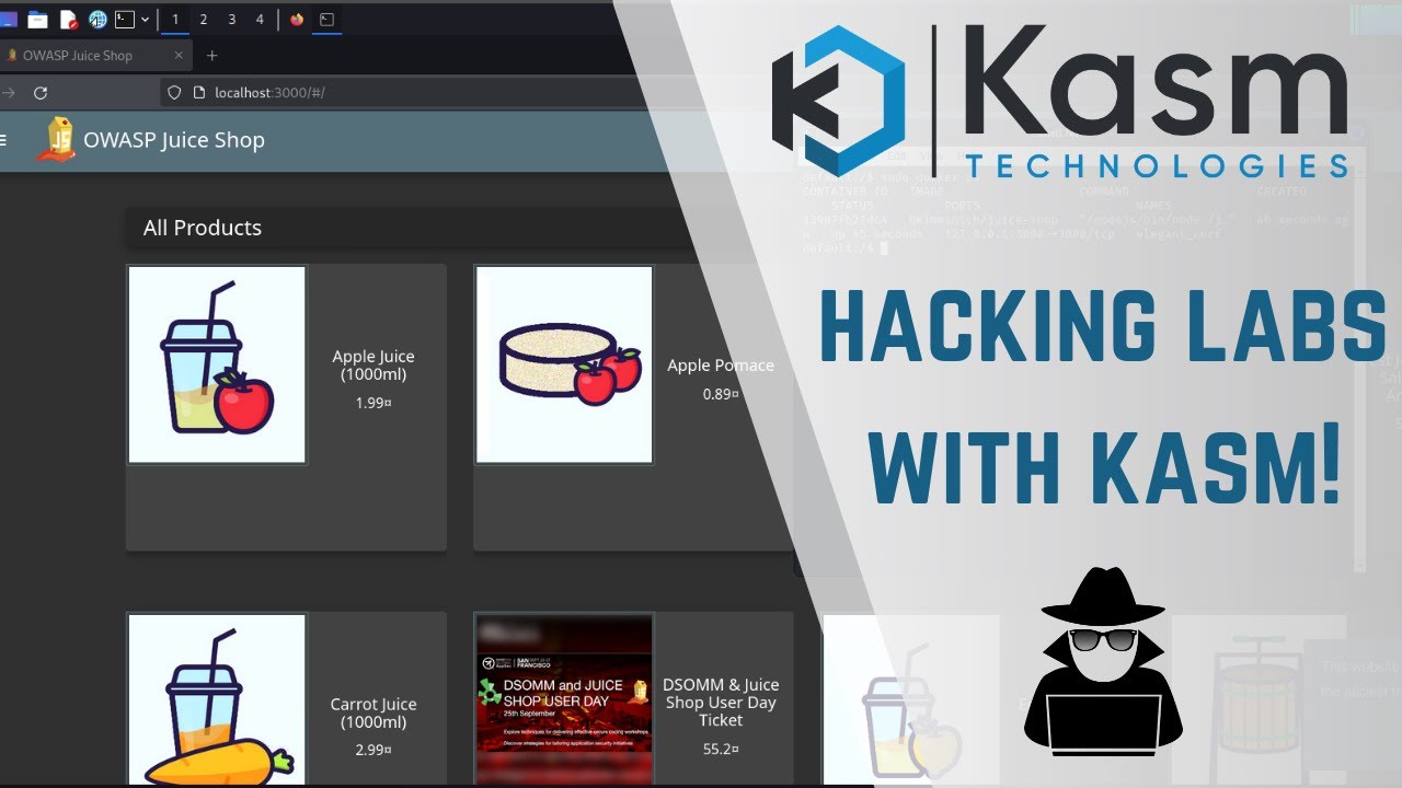 Kasm Workspaces - Pentesting & Ethical Hacking Labs