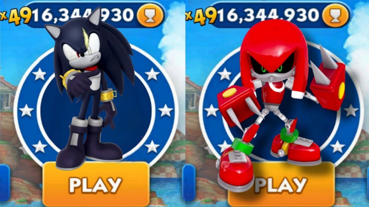 Sonic Dash - Sir Shadow VS Metal Knuckles _ Movie Sonic vs All Bosses ...