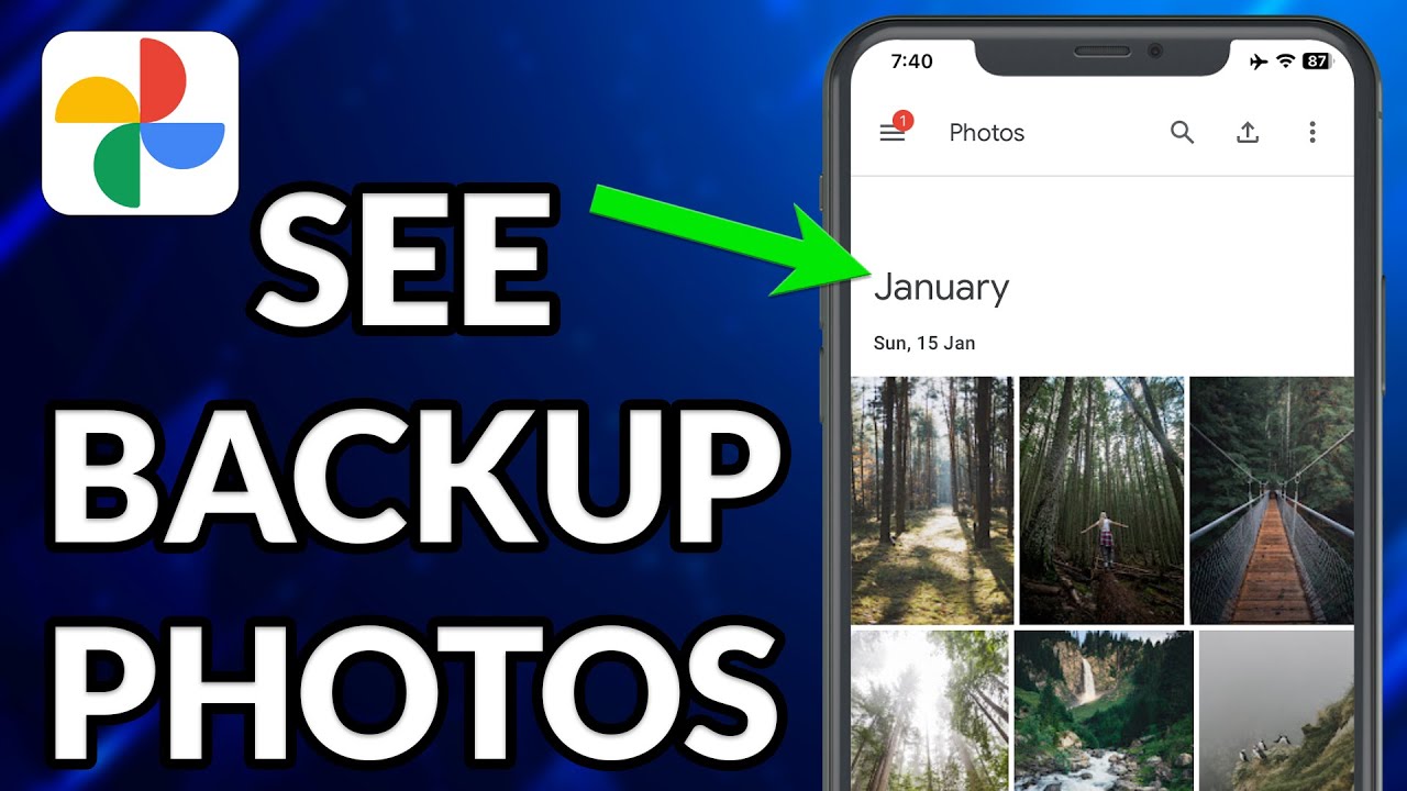 How To See Backup Photos In Google Photos - YouTube