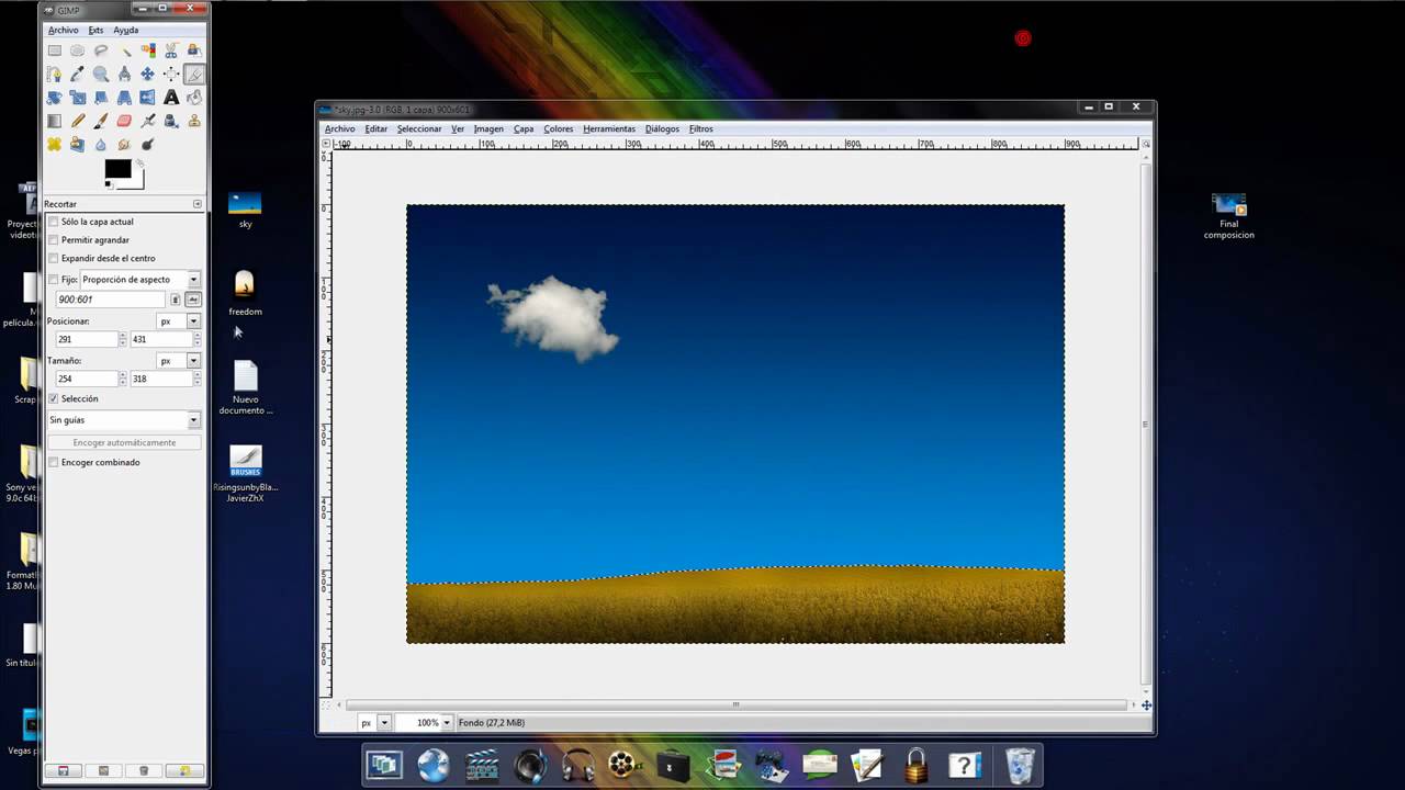 Videotutorial con Gimp part 1 - YouTube