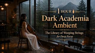 1 HOUR Dark Academia Ambient 🕯️ The Library of Weeping Strings | Cello Music for Deep Focus