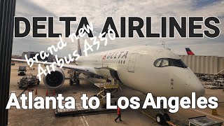 4K 60fps Atlanta ATL - Los Angeles LAX Delta Airlines Airbus A350 Full Flight Trip Report