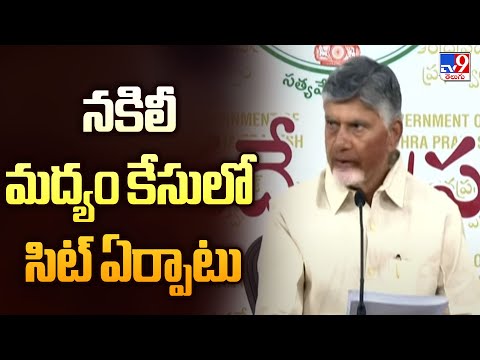 నకిలీ మద్యం కేసులో సిట్ ఏర్పాటు : CM Chandrababu - TV9 - TV9