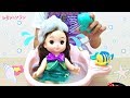 レミン&ソラン アリエル おふろセット シャンプーごっこ / Solan Doll Hair Wash! Ariel Bathroom Playset