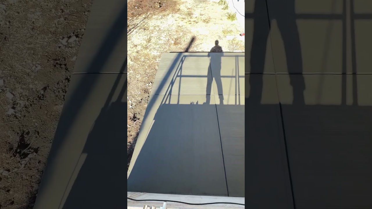 “Clean lines and a flawless finish! ✅ Perfect slab for the new AC units. 🏗️ 