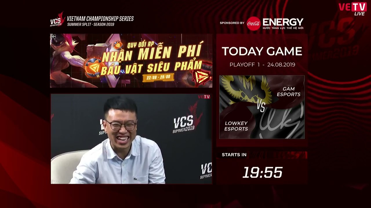 [24.08.2019] GAM vs LK (Bo5) | Bán Kết Nhánh Thắng 1 | VCS Mùa Hè 2019 - Playoffs
