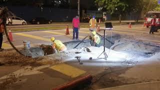 TNB cable being installed, Klang Group Engineering & Construction handling EarthWorks and Premix