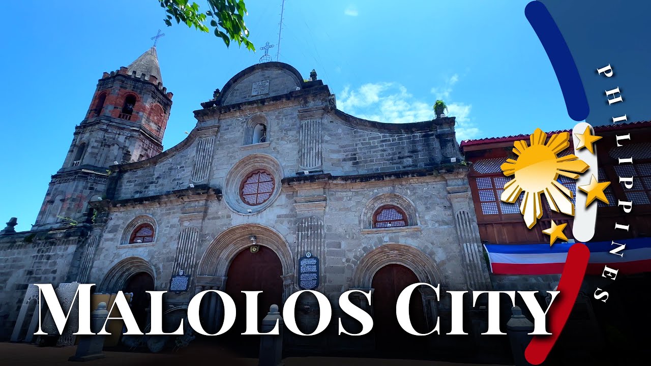 Город Малолос, провинция Булакан 🇵🇭 | 4K Дрон и Пешая Экскурсия – Калумпит и Достопримечательности