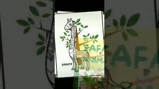 SAFARI ANIMALS COLORING BOOK https://amzn.to/3yY6KWX