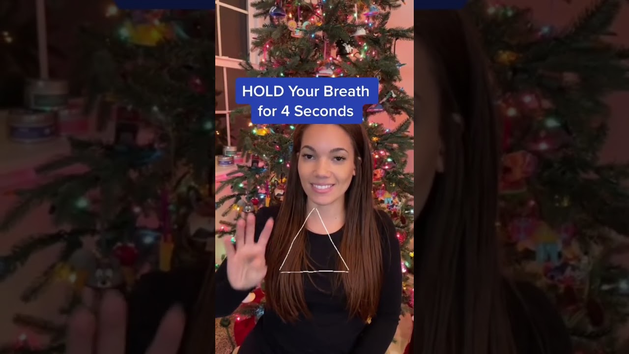 Breathing exercises to help relieve anxiety, stress and overwhelm. Triangle breathing. 